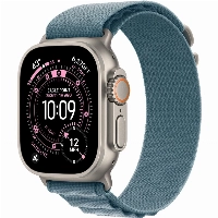 Apple Watch Ultra 3 49mm Natural Titanium Light Blue Alpine Loop, L