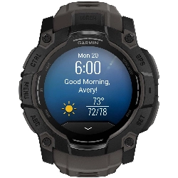 Умные часы Garmin Instinct 3 50mm, Amoled Black/Charcoal Band 0100302000