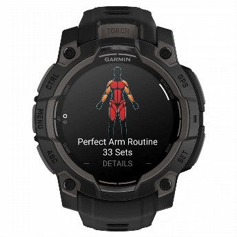 Умные часы Garmin Instinct 3 45mm, Amoled Black 0100293600