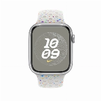 Apple Watch Series 10 46 мм, M/L 140-245 мм, Silver Aluminum Case with Pure Platinum Nike Sport Band