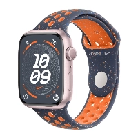 Apple Watch Series 9 41mm, S/M, Pink Blue Flame Nike Sport Band