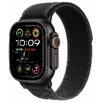 Apple Watch Ultra 2 49mm Titanium Case Trail Loop, черный/, размер M/L, Black, черный