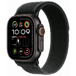 Apple Watch Ultra 2 49mm Titanium Case Trail Loop, черный/, размер M/L, Black, черный