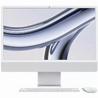 Apple iMac 24 Retina 4,5K, M3 (8C CPU, 10C GPU, 2023), 24 GB, 1024 GB SSD, (Z19D0015E), Silver, серебристый