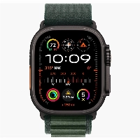 Apple Watch Ultra 2 49mm Black Titanium Case Alpine Loop, размер L, Dark Green, темно-зеленый