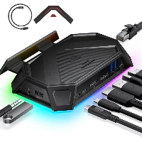 Док-станция JSAUX 12-Port RGB (HB1201), черный