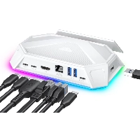 Док-станция JSAUX 8-Port RGB (HB0801), белый