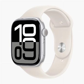 Apple Watch Series 10 46 мм, M/L 140-245 мм Silver, Aluminium Case GPS, Starlight