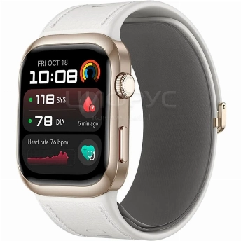 Умные часы Huawei Watch D2 Leather, White/Gold, золотистый
