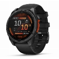 Garmin Fenix 8 Amoled Slate, 47 мм, Gray with Black Silicone