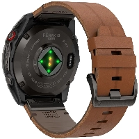 Garmin Fenix 8 Pro 51мм, AMOLED Sapphire Carbon Grey DLC Titanium/Chestnut Leather Band (010-03199-40)