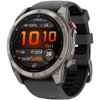 Умные часы Garmin Fenix 8 Pro 47мм, AMOLED Sapphire Titanium Graphite/Black (010-03198-11)