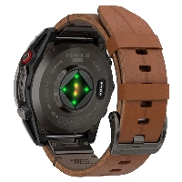 Garmin Fenix 8 Pro 47мм, AMOLED Sapphire Carbon Grey DLC Titanium/Chestnut Leather Band (010-03198-40)