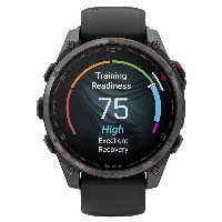 Garmin Fenix 8 Pro 47мм, AMOLED Sapphire Carbon Gray DLC Titanium Black/Pebble Gray (010-03198-01)