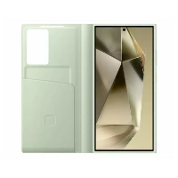 Чехол Samsung Smart View Wallet Case для Galaxy S24 Ultra, Light Green, светло-зелёный