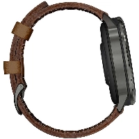 Умные часы Garmin Venu 4, 45 мм Slate/Black + Brown Leather Band (010-03014-03)