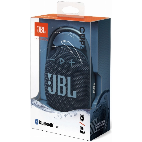 Портативная акустика JBL Clip 4, Blue, синий