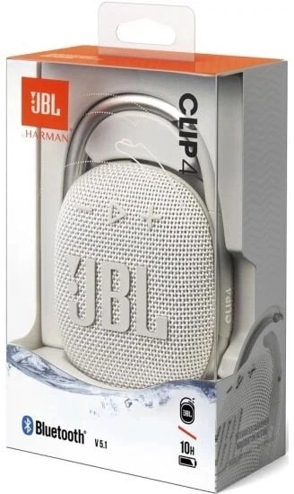 Портативная акустика JBL Clip 4, White, белый