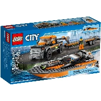 Конструктор LEGO City Off-road Vehicle with a Motorboat (60085)