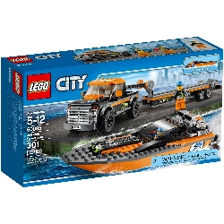 Конструктор LEGO City Off-road Vehicle with a Motorboat (60085)