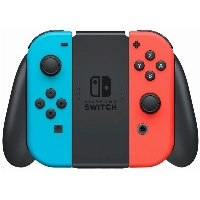 Игровая приставка Nintendo Switch (OLED model) 64 Гб, неоновый синий/неоновый, Red, красный