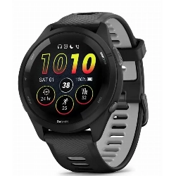 Умные часы Garmin Forerunner 265  Bezel and Case with Powder Gray Silicone Band 0100281010, Black, черный