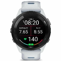 Умные часы Garmin Forerunner 265  Bezel with Whitestone Case and Whitestone/Tidal Blue Silicone Band 0100281011, Black, черный