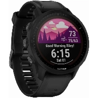 Часы Garmin Forerunner 955, Solar  0100263820	, Black, черный