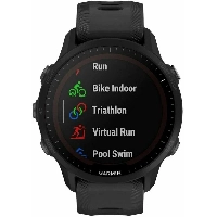 Часы Garmin Forerunner 955, Solar  0100263820	, Black, черный