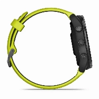 Умные часы Garmin Forerunner 965 Carbon Grey DLC Titanium Bezel with  Case and Amp Yellow/ Silicone Band 0100280912	, Black, черный