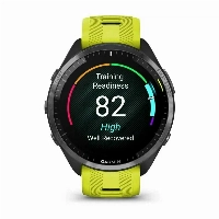 Умные часы Garmin Forerunner 965 Carbon Grey DLC Titanium Bezel with  Case and Amp Yellow/ Silicone Band 0100280912	, Black, черный