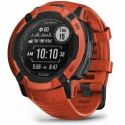 Умные часы Garmin Instinct 2X Solar  0100280501	, Red, красный