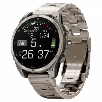 Умные часы Garmin Fenix 8, Amoled Sapphire, 47 мм, 0100290440, Titanium Graphite