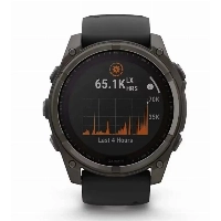 Умные часы Garmin Fenix 8, Solar Sapphire Titanium, 51 мм, 0100290621, Carbon Gray