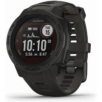 Умные часы Garmin Instinct Solar 0100229300, Black, черный