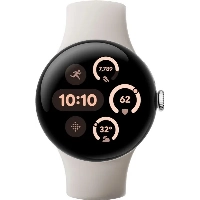 Смарт-часы Google Pixel Watch 3 41 мм, Wi-Fi, Polished Silver/Porcelain