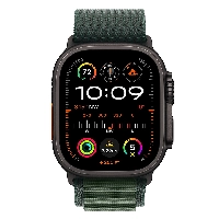 Apple Watch Ultra 2 49mm Titanium Case Dark Green Alpine Loop, размер L, Black