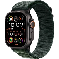 Apple Watch Ultra 2 49mm Titanium Case Dark Green Alpine Loop, размер L, Black