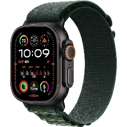 Apple Watch Ultra 2 49mm Titanium Case Dark Green Alpine Loop, размер L, Black