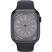 Apple Watch Series 8 45mm Aluminum Case with Sport Band, , размер S/M, Midnight, тёмная ночь