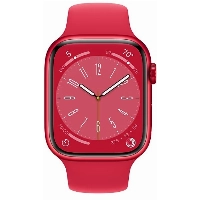 Apple Watch Series 8 41mm Aluminum Case with Sport Band, , размер S/M, Red, красный