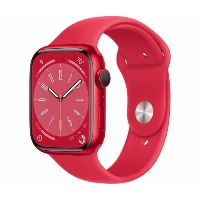 Apple Watch Series 8 45mm Aluminum Case with Sport Band, , размер S/M, Red, красный