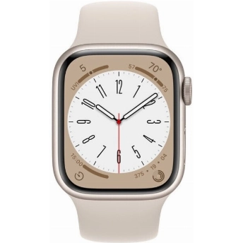 Apple Watch Series 8 41mm Aluminum Case with Sport Band, , размер M/L, Starlight, "сияющая звезда"