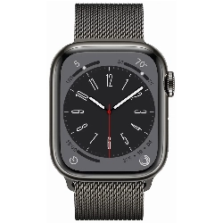 Apple Watch Series 8 41mm Stainless Steel Case with Milanese Loop, овая петля, Graphite, графит