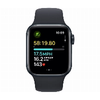 Apple Watch SE 2023 40mm Aluminum Case with Sport Band, , размер S/M, Midnight, тёмная ночь