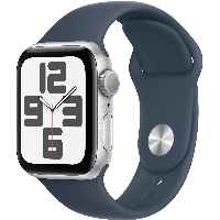 Apple Watch SE 2023 40mm Aluminum Case with Sport Band, , размер S/M, Blue, синий