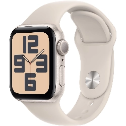 Apple Watch SE 2023 40mm Aluminum Case with Sport Band, , размер S/M, Starlight, "сияющая звезда"