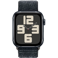 Apple Watch SE 2023 40mm Aluminum Case with Sport Loop, Midnight, тёмная ночь