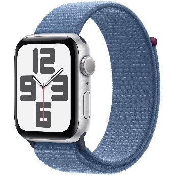 Apple Watch SE 2023 44mm Aluminum Case with Sport Loop, Blue, синий