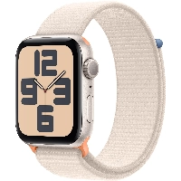 Apple Watch SE 2023 44mm Aluminum Case with Sport Loop, Starlight, "сияющая звезда"